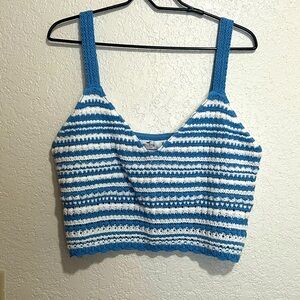 Hollister crochet tank